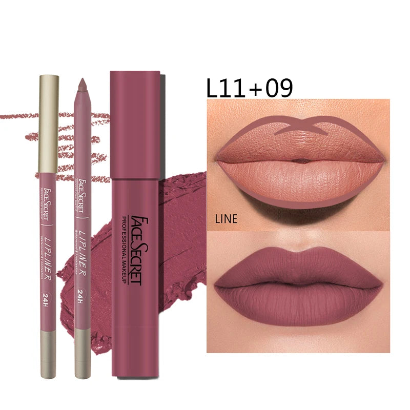 Matte Lipliner &amp; Lipstick Set