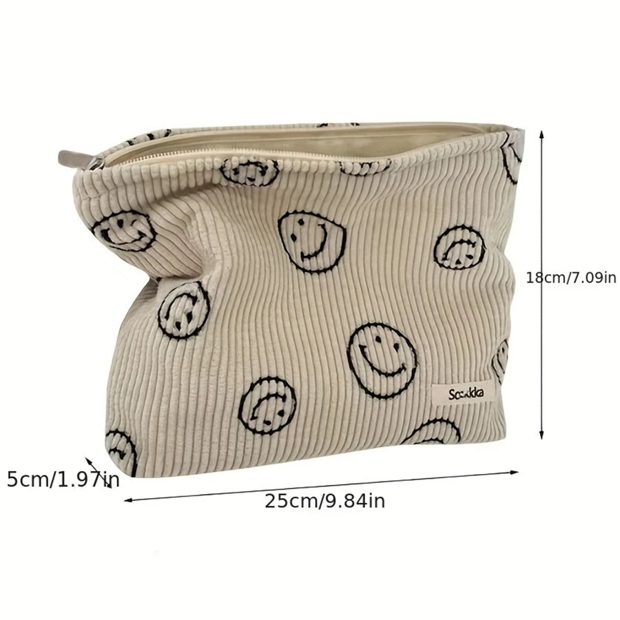 Checkered Makeup Bag