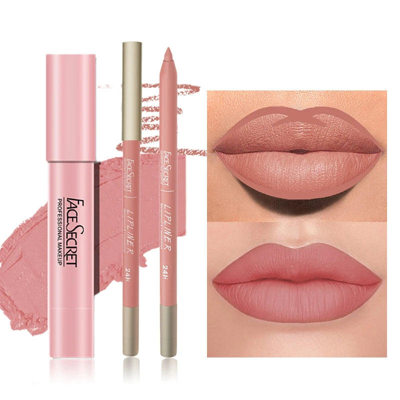 Matte Lipliner &amp; Lipstick Set