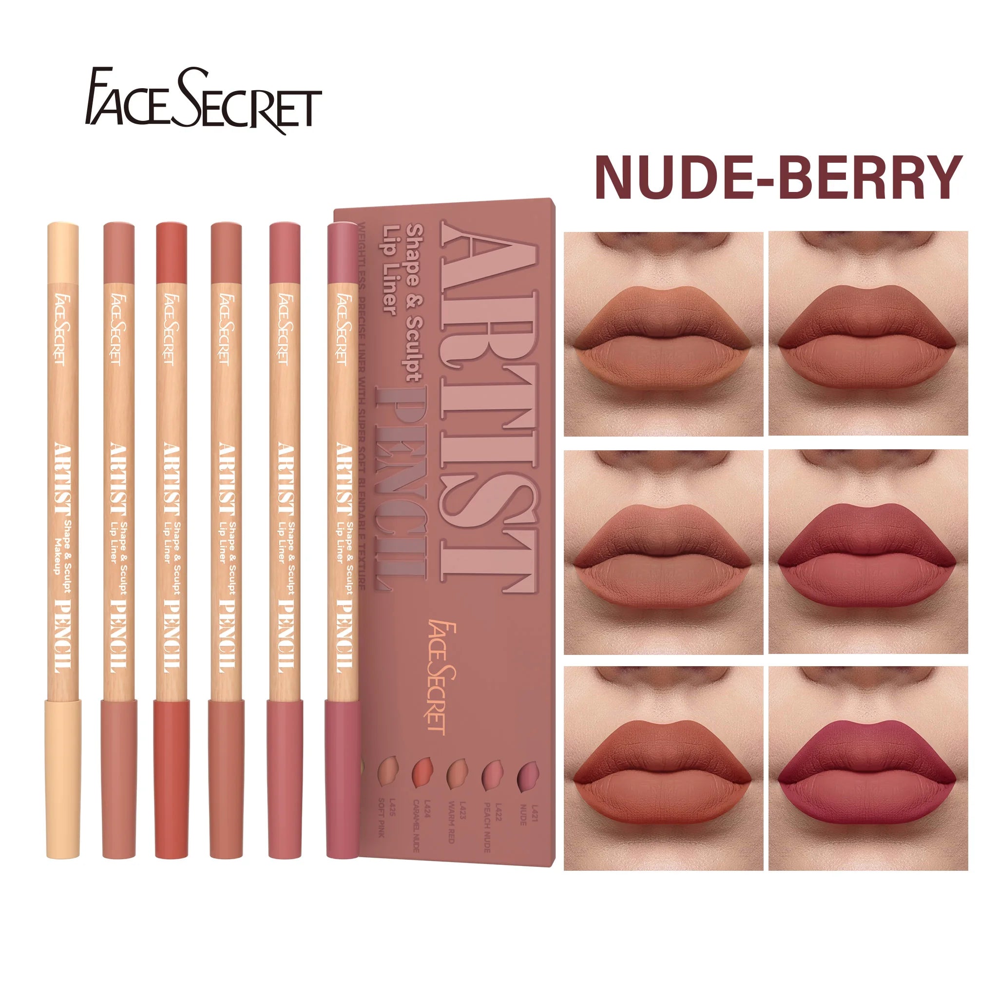 6pcs Lip Liner Set