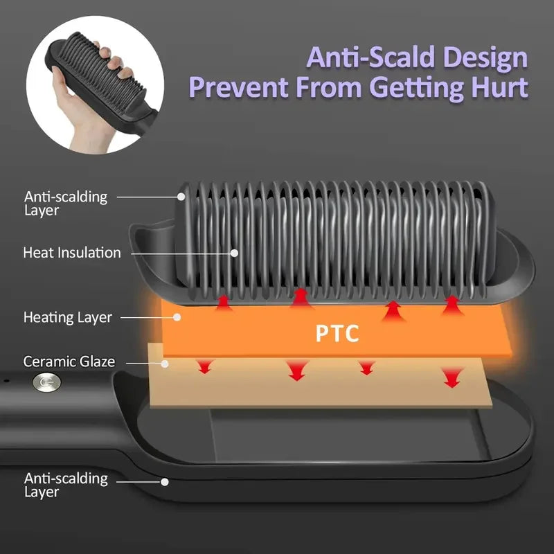 Hair Straightening Brush
