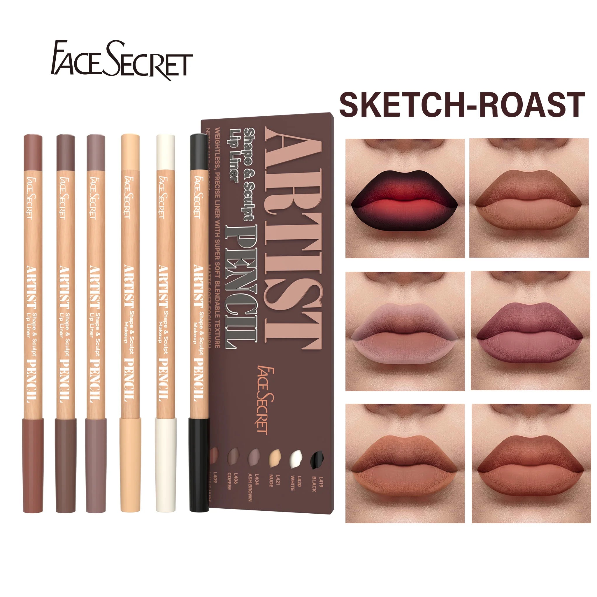 6pcs Lip Liner Set