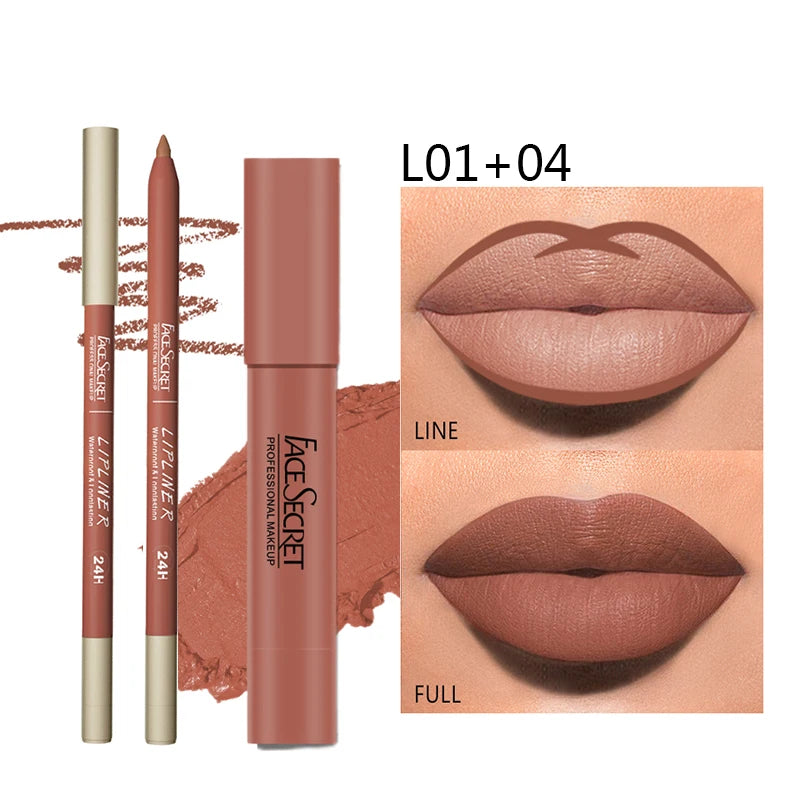 Matte Lipliner &amp; Lipstick Set