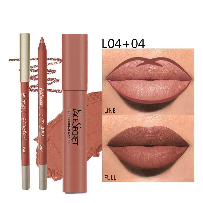 Matte Lipliner &amp; Lipstick Set