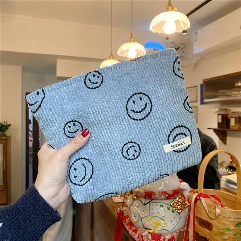 Checkered Makeup Bag