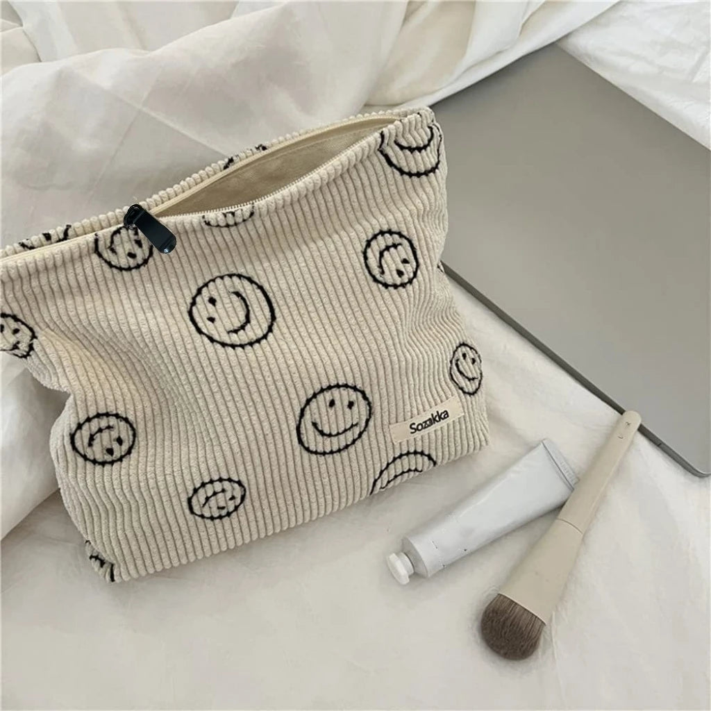 Checkered Makeup Bag