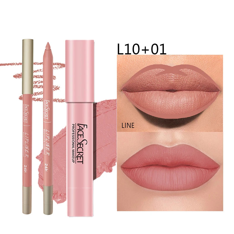 Matte Lipliner &amp; Lipstick Set